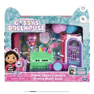 Gabby’s Dollhouse Groovy Music Room  With Daniel James DJ Catnip New sealed pkg